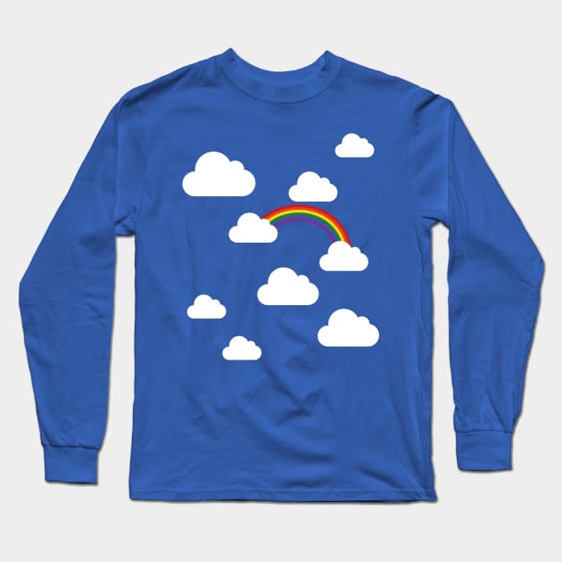 Clouds and Rainbows Long Sleeve T-Shirt by McNutt